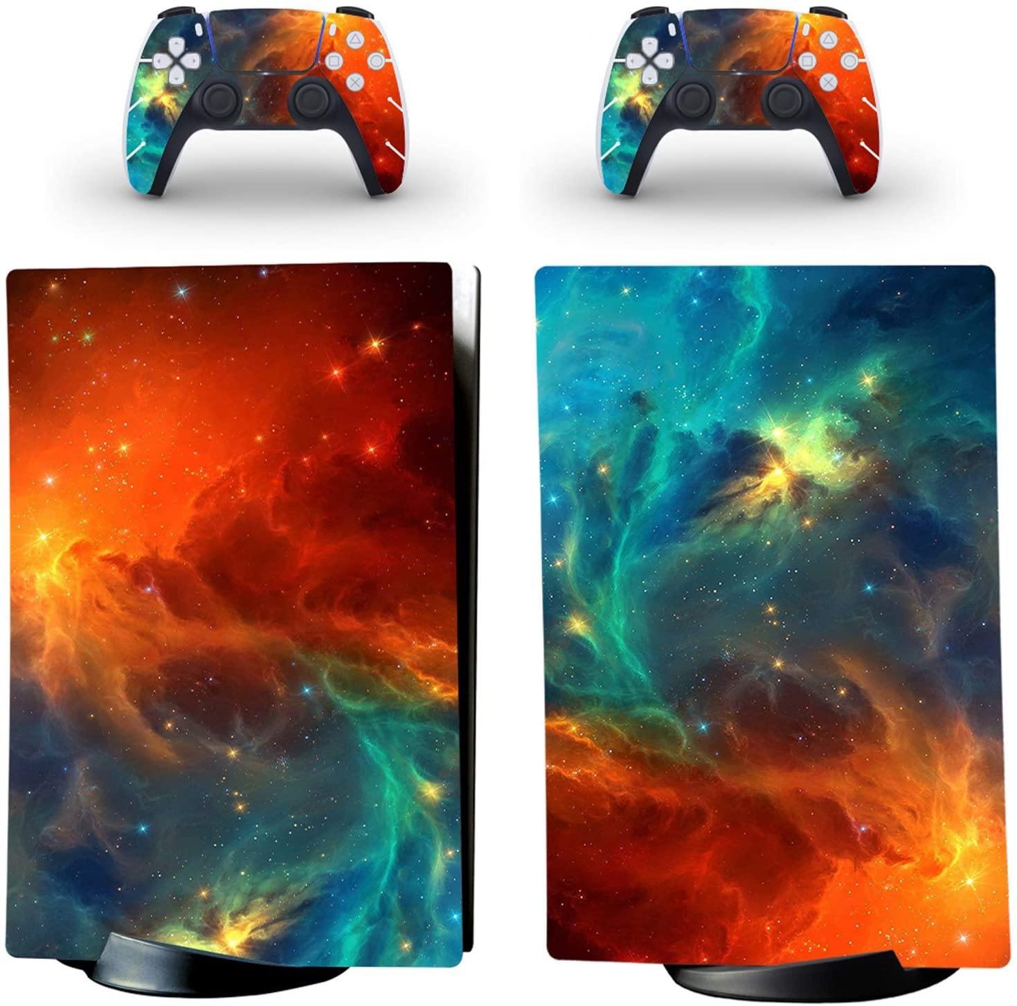 gotor Vinyl Skin Decals Cover Sticker for PS5 Playstation 5 Digital Edition Console and 2 Controllers Skins (Playstation 5 Digital Edition, A07) - JOY2ESpree