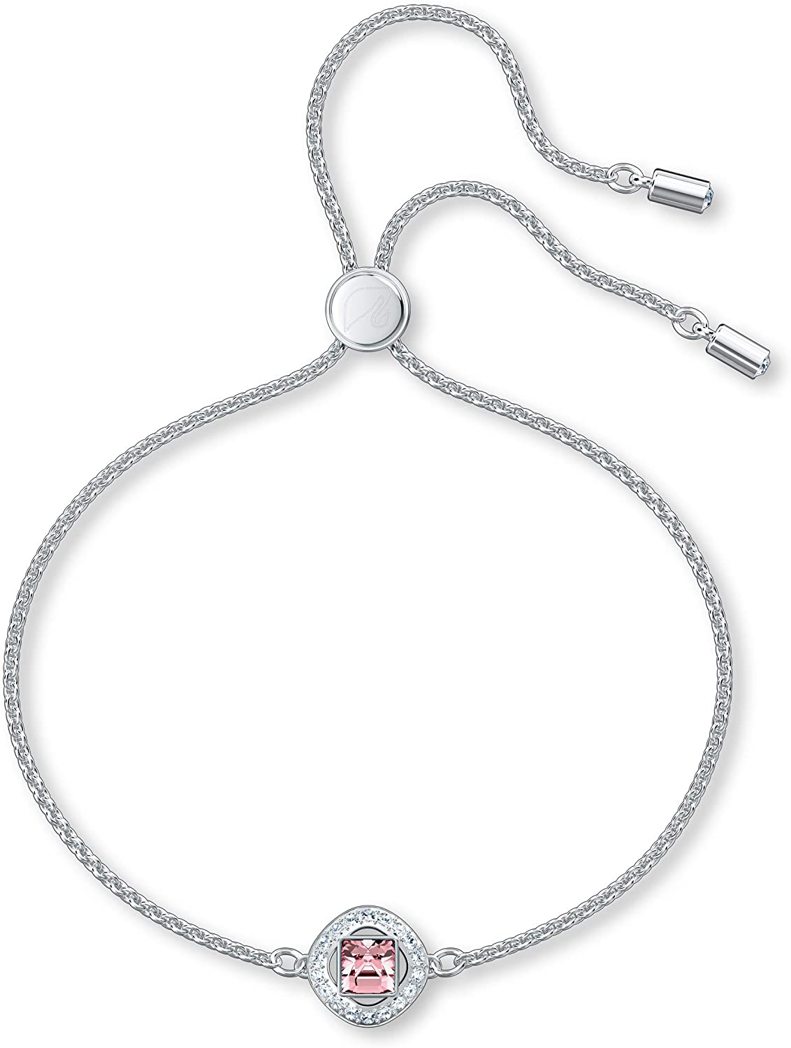 SWAROVSKI Women's Angelic Square Crystal Jewelry Collection, Pink Crystals, Blue Crystals (Amazon Exclusive) - JOY2ESpree