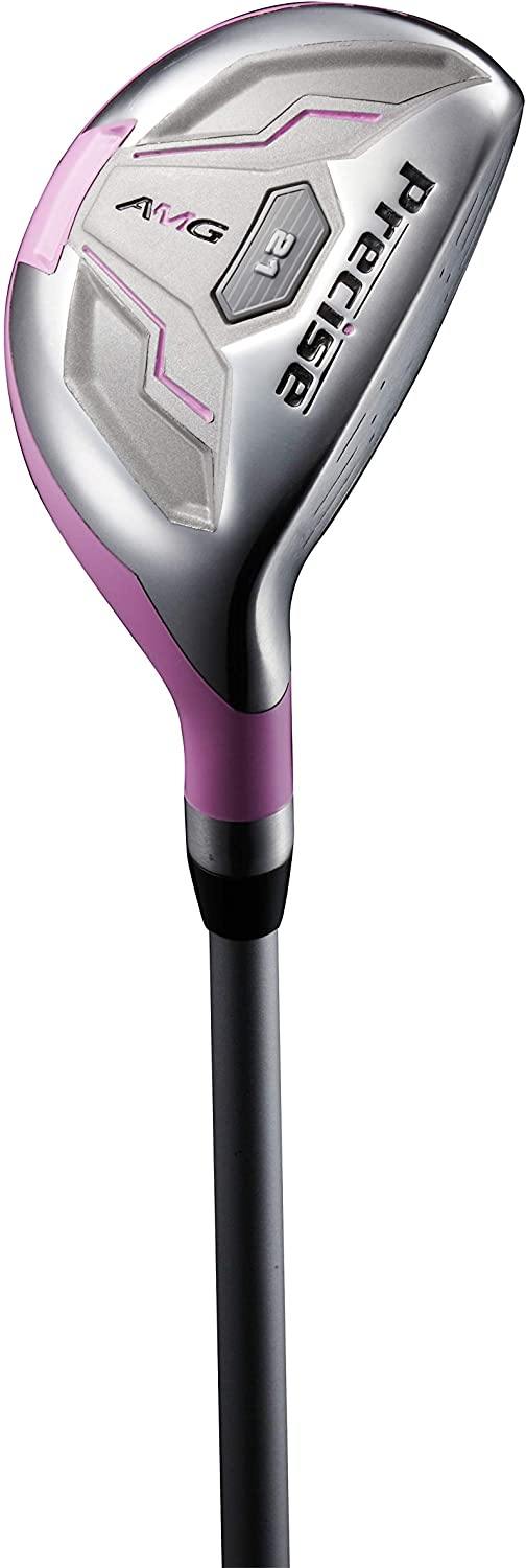 Precise AMG Ladies Womens Complete Golf Clubs Set Includes Driver, Fairway, Hybrid, 6-PW Irons, Putter, Stand Bag, 3 H/C's - Choose Color and Size! - JOY2ESpree