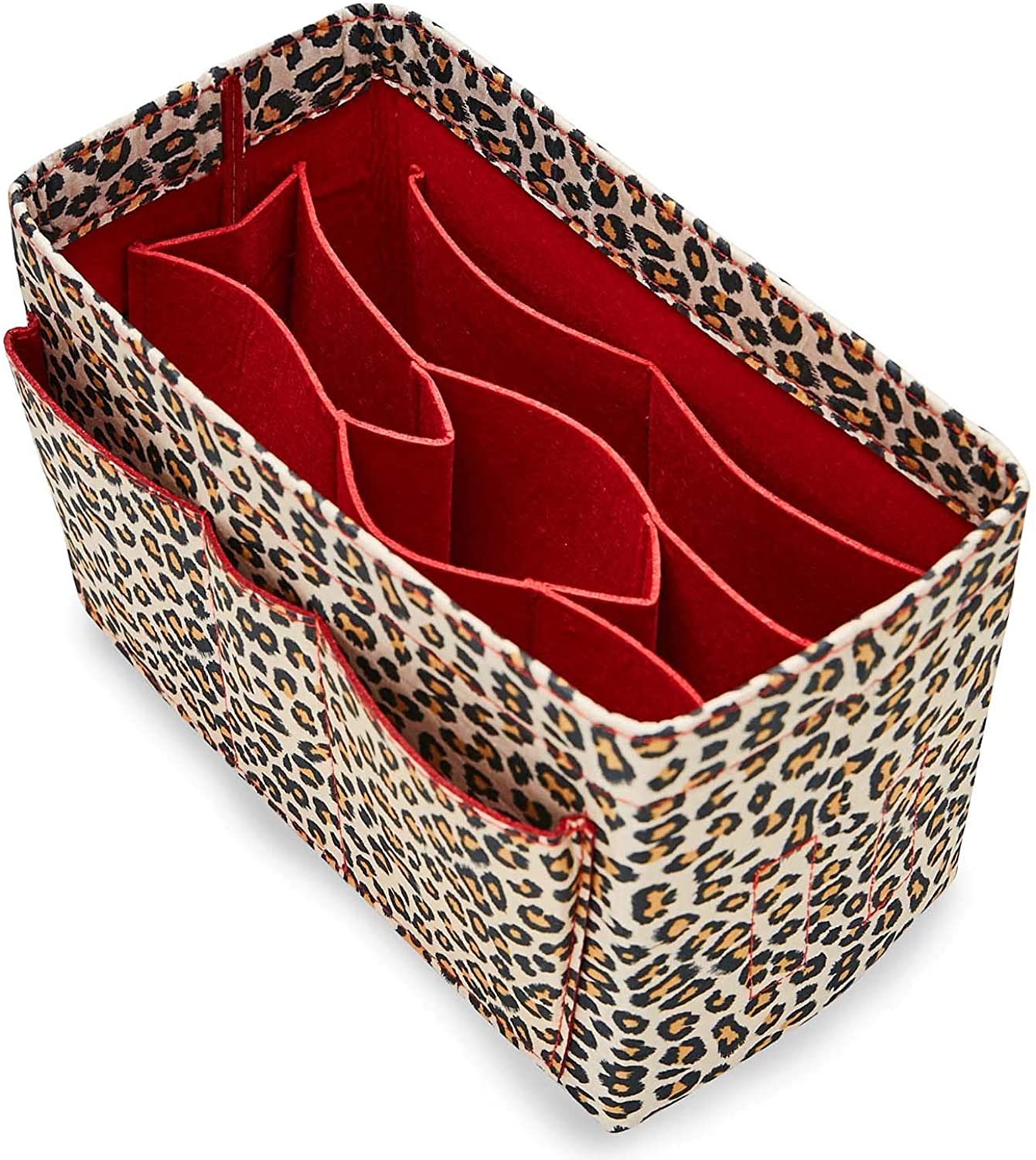 Purse Bag Organizer Insert with Lots of Different Size Spaces Divider Shaper for Speedy Shoulder Hobo Bag Keep Stuff Organized