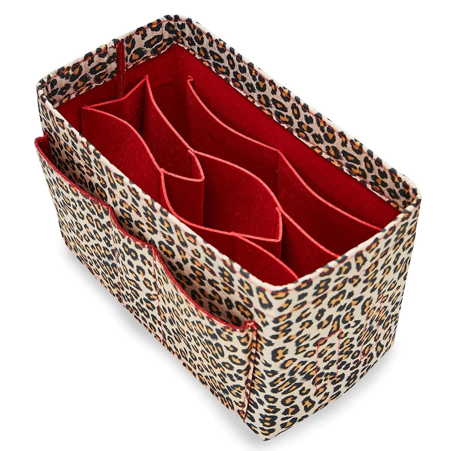 Purse Bag Organizer Insert with Lots of Different Size Spaces Divider Shaper for Speedy Shoulder Hobo Bag Keep Stuff Organized