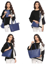 
                        
                          Load image into Gallery viewer, Women Fashion Handbags Wallet Tote Bag Shoulder Bag Top Handle Satchel Purse Set 4pcs
                        
                      