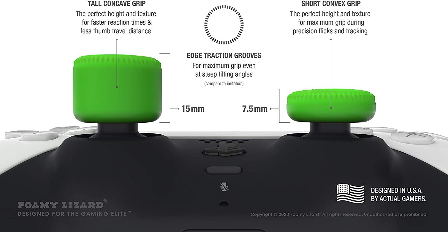 Raised Thumb Grips (8pc) for Playstation 5 Dualsense by Foamy Lizard - JOY2ESpree