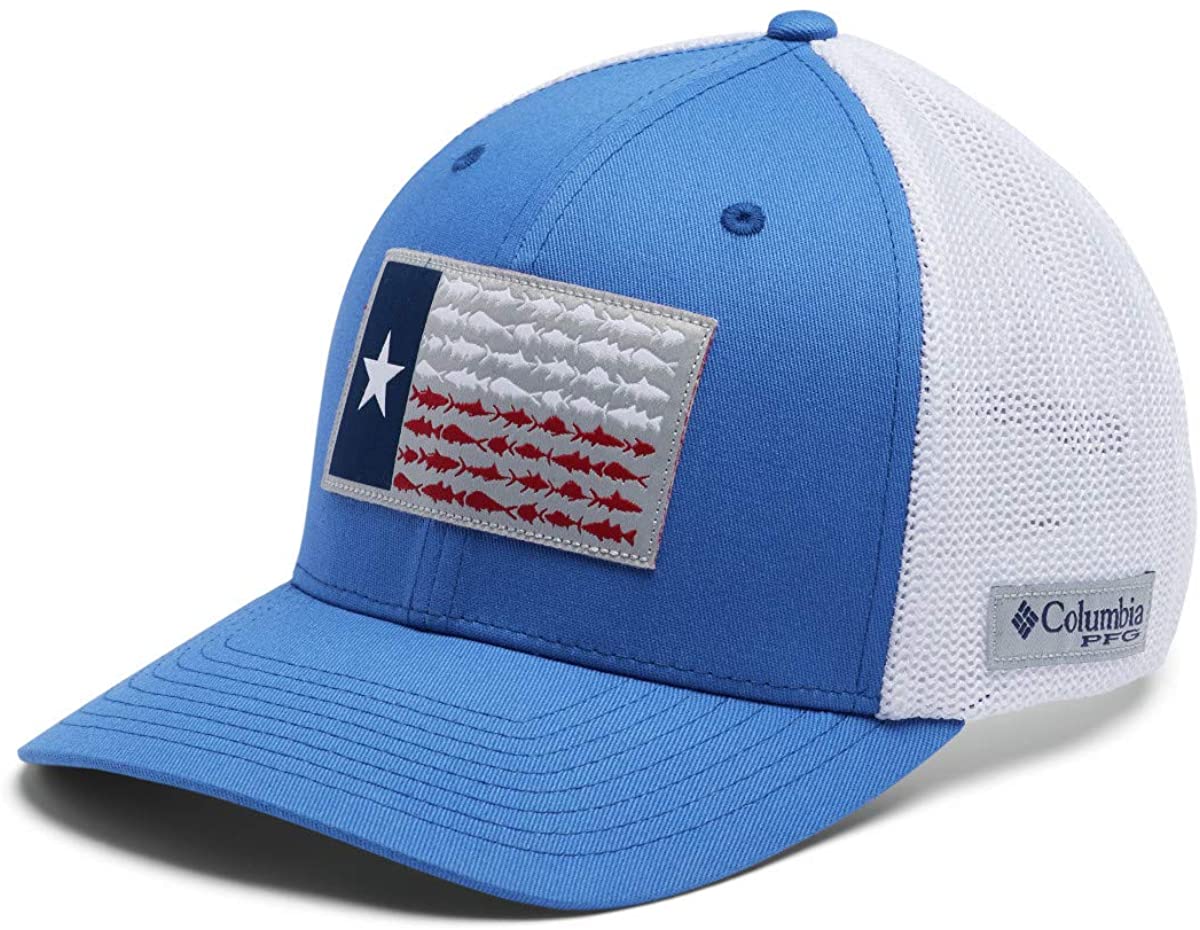Columbia Unisex-Adult PFG Mesh Fish Flag Ball Cap