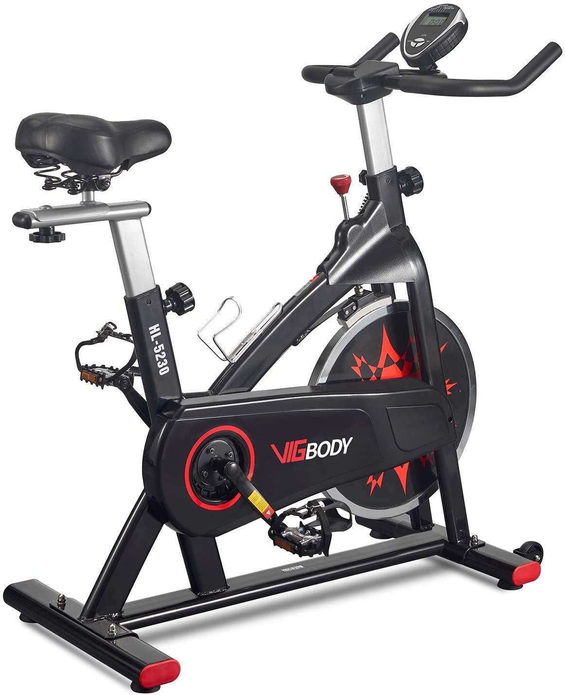 VIGBODY Exercise Bike Indoor Cycling Bike Adjustable Stationary Bicycle - JOY2ESpree