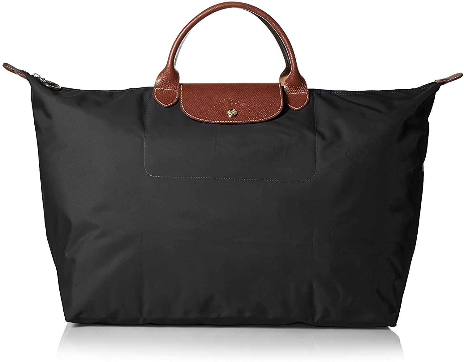 Longchamp Le Pliage Large Travel Bag, Red Garance, 17.75" x 13.75" x 9"