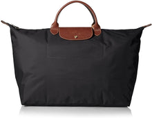 
                        
                          Load image into Gallery viewer, Longchamp Le Pliage Large Travel Bag, Red Garance, 17.75" x 13.75" x 9"
                        
                      