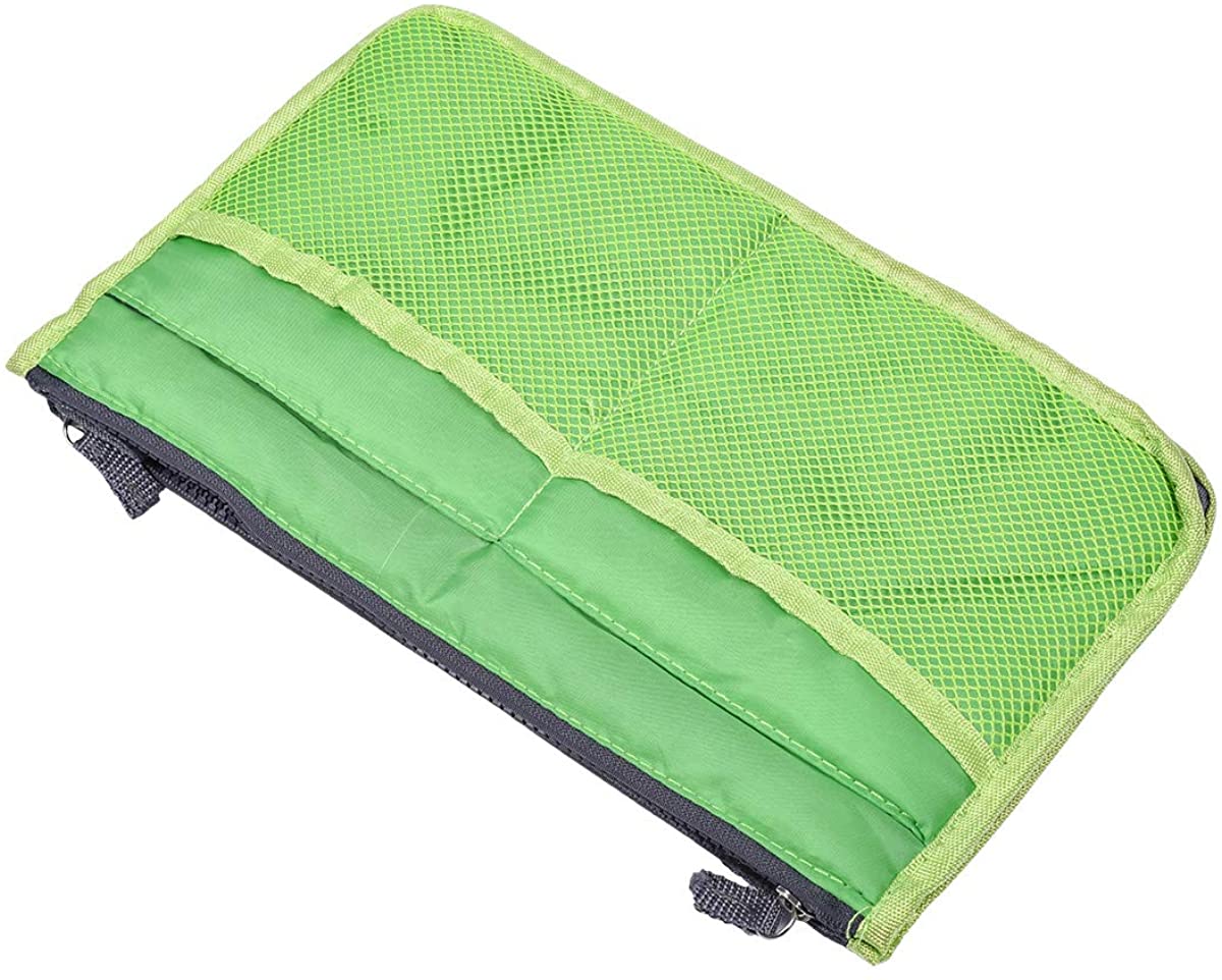 koboome Women Travel Insert Handbag Organiser Purse Large Liner Organizer Tidy BagTravel Double Zipper Cosmetic Bag