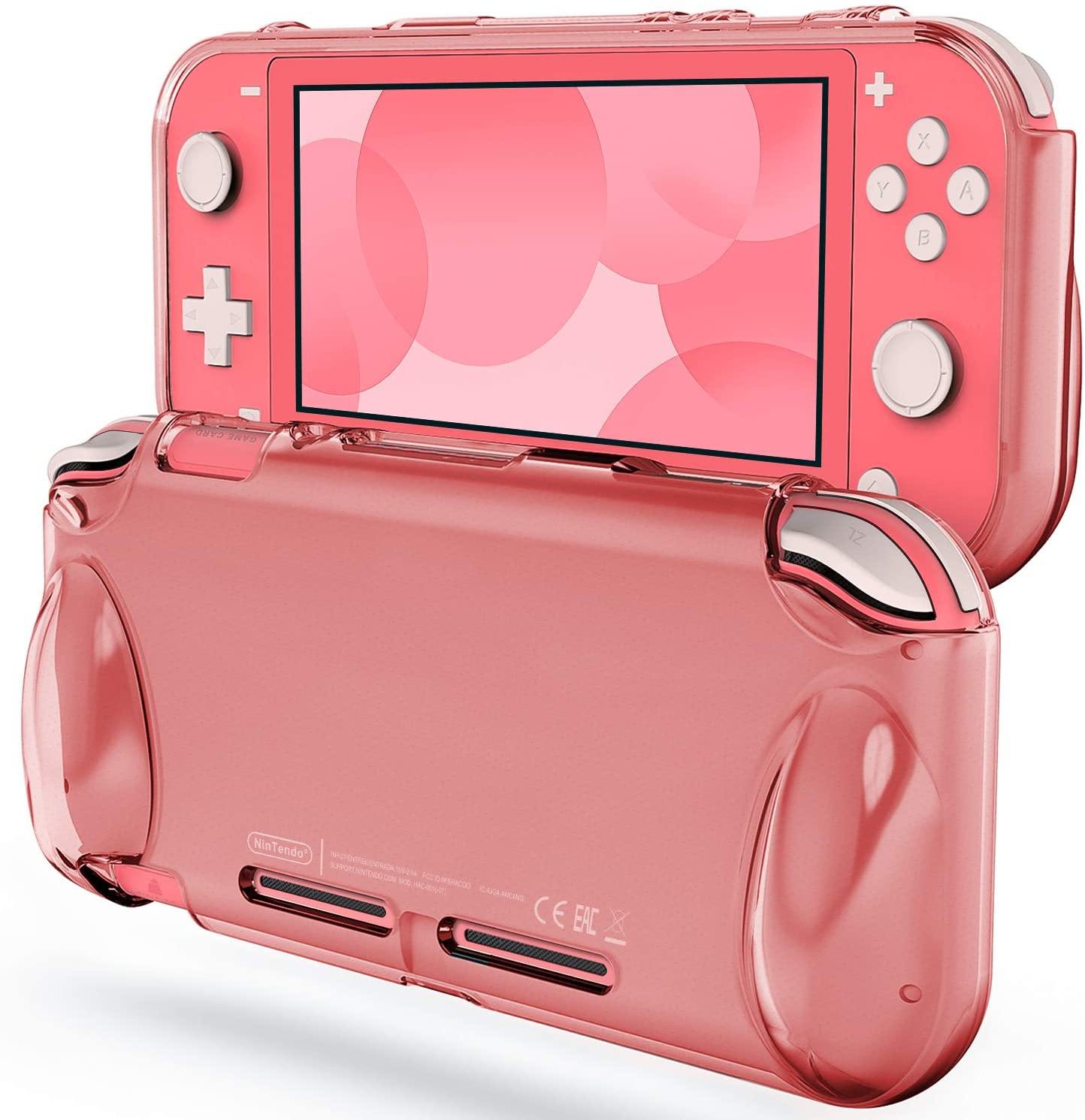 JETech Protective Case for Nintendo Switch Lite 2019, Grip Cover with Shock-Absorption and Anti-Scratch Design, HD Clear - JOY2ESpree