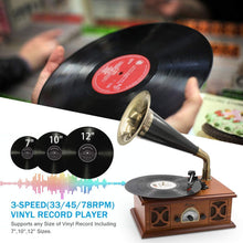 
                        
                          गैलरी व्यूवर में इमेज लोड करें, LP&amp;NO.1 Record Player, Classic Bluetooth Turntable with USB Recording - JOY2ESpree
                        
                      