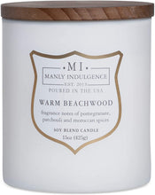 
                        
                          Load image into Gallery viewer, Manly Indulgence Sea Salt &amp; Ginger Scented Jar Candle, 15 Oz, White
                        
                      