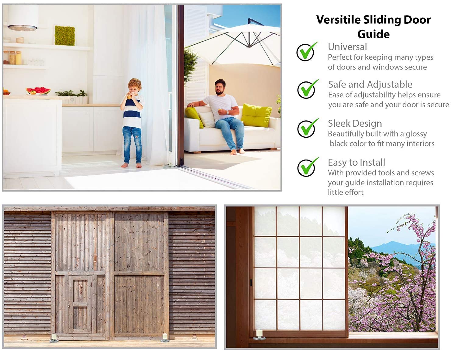 New Improved Design!!! Barn Door Floor Guide | Smooth AS Butter Bearings!!!