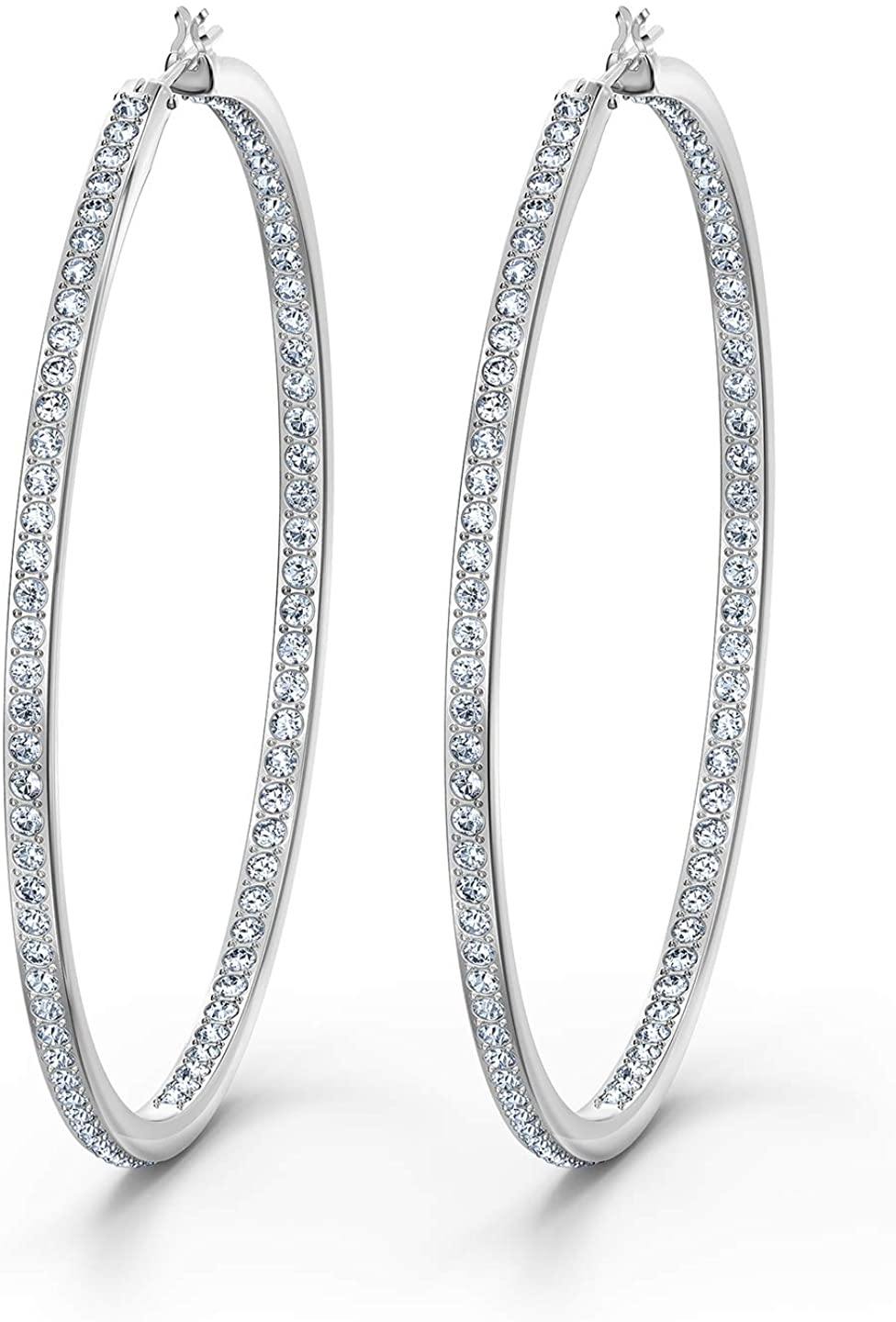 Swarovski Rare Hoop Pierced Earrings - JOY2ESpree