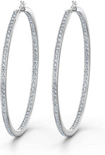 
                        
                          Muat gambar ke penampil Galeri, Swarovski Rare Hoop Pierced Earrings - JOY2ESpree
                        
                      