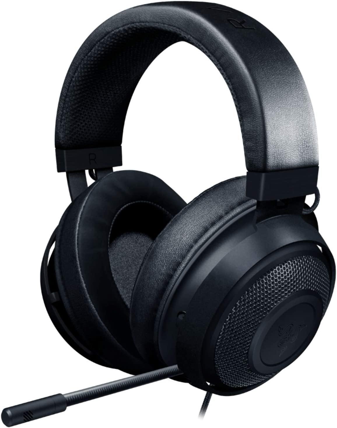 Razer Kraken Gaming Headset: Lightweight Aluminum Frame, Retractable Noise Isolating Microphone - JOY2ESpree