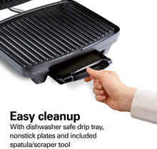 
                        
                          गैलरी व्यूवर में इमेज लोड करें, Hamilton Beach Panini Press, Sandwich Maker &amp; Electric Indoor Grill, Upright Storage, Nonstick Easy Clean Grids, Stainless Steel (25410) - JOY2ESpree
                        
                      