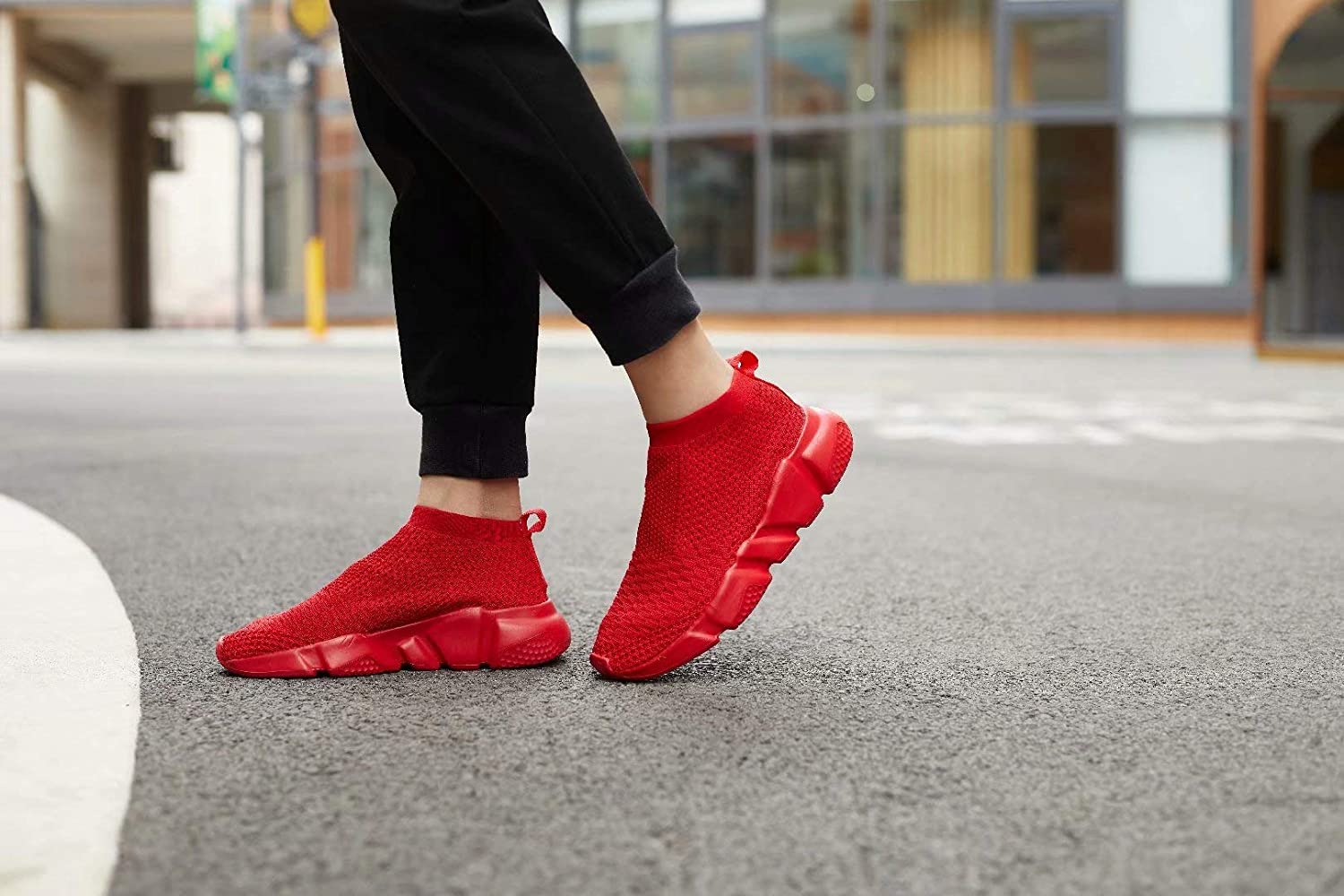 Voxge Men's and Women's Sock Sneakers Lightweight Breathable Athletic Running.