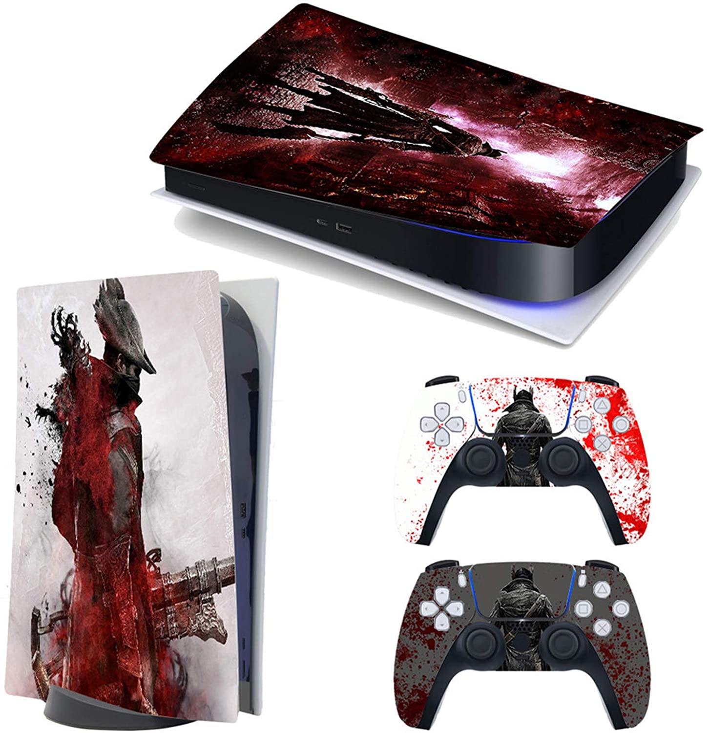 gotor Vinyl Sticker Pattern Decals Skin for PS5 Playstation 5 Console and 2 Controllers Skins (Playstation 5 Digital Edition, Type-E) - JOY2ESpree