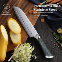 
                        
                          Muat gambar ke penampil Galeri, Harriet Knife Set, 14-Piece Kitchen Knife Set with Block Wooden, German Stainless Steel Professional Chef Knife Set with Sharpener, White - JOY2ESpree
                        
                      