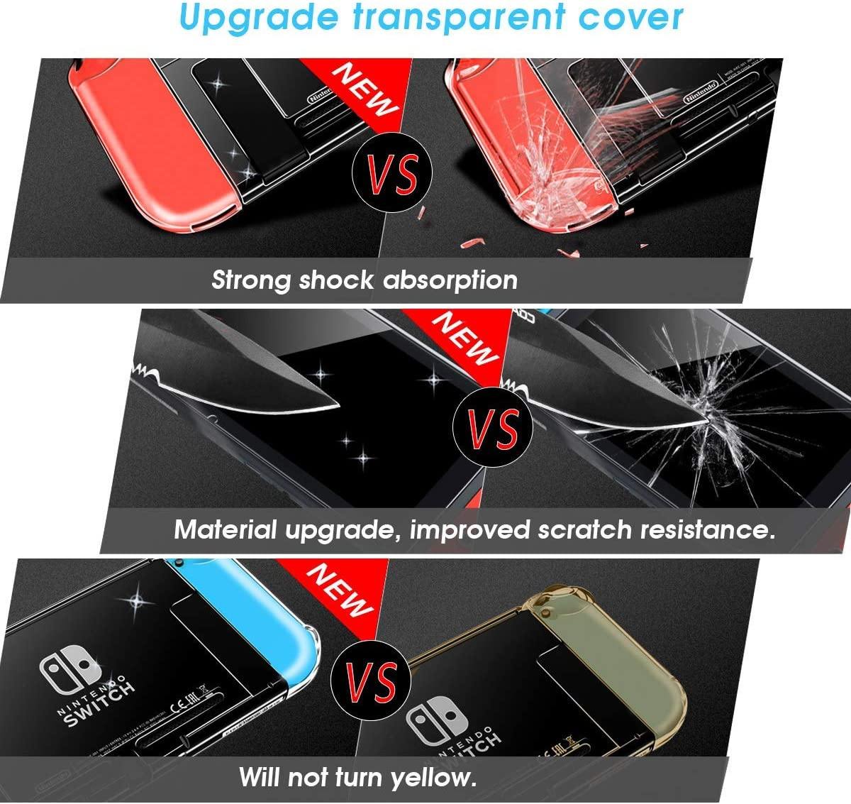 AISITIN Compatible with Nintendo Switch Case Dockable Clear Protective Case Cover - JOY2ESpree