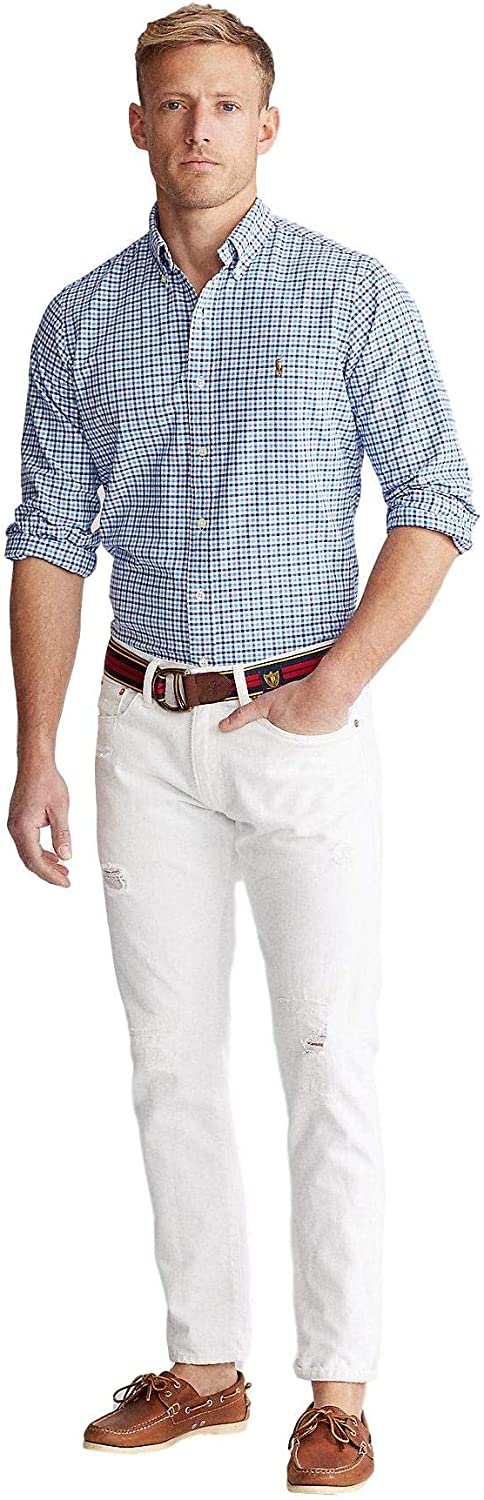 Ralph Lauren Mens Logo Button-Down Dress Shirt