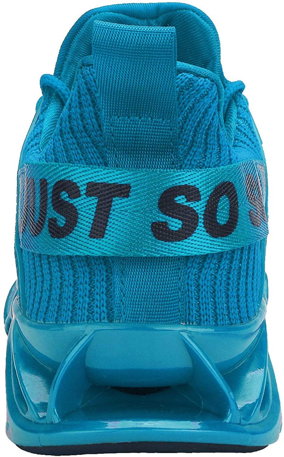 JSLEAP Mens Running Shoes Walking Non Slip Blade Type Sneakers
