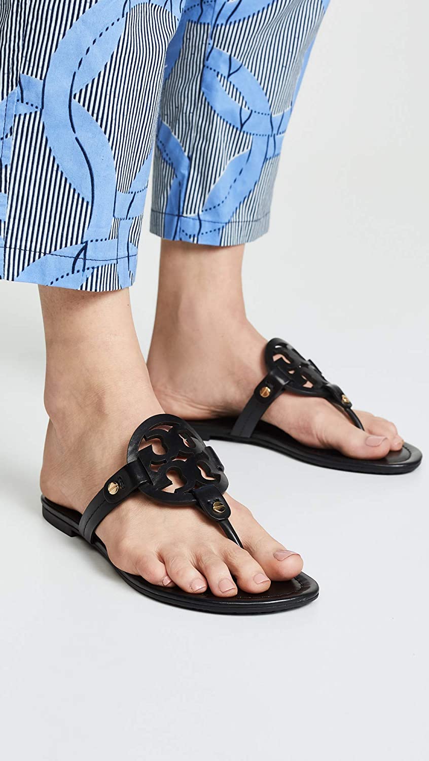 Tory Burch Women's Miller Thong Sandals, Black