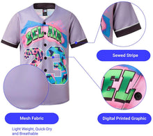 
                        
                          Muat gambar ke penampil Galeri, MOLPE 90s Hip Hop Clothing for Men and Women, Unisex Bel Air 23 Baseball Jersey, Mens Printed Urban Shirts for Party
                        
                      