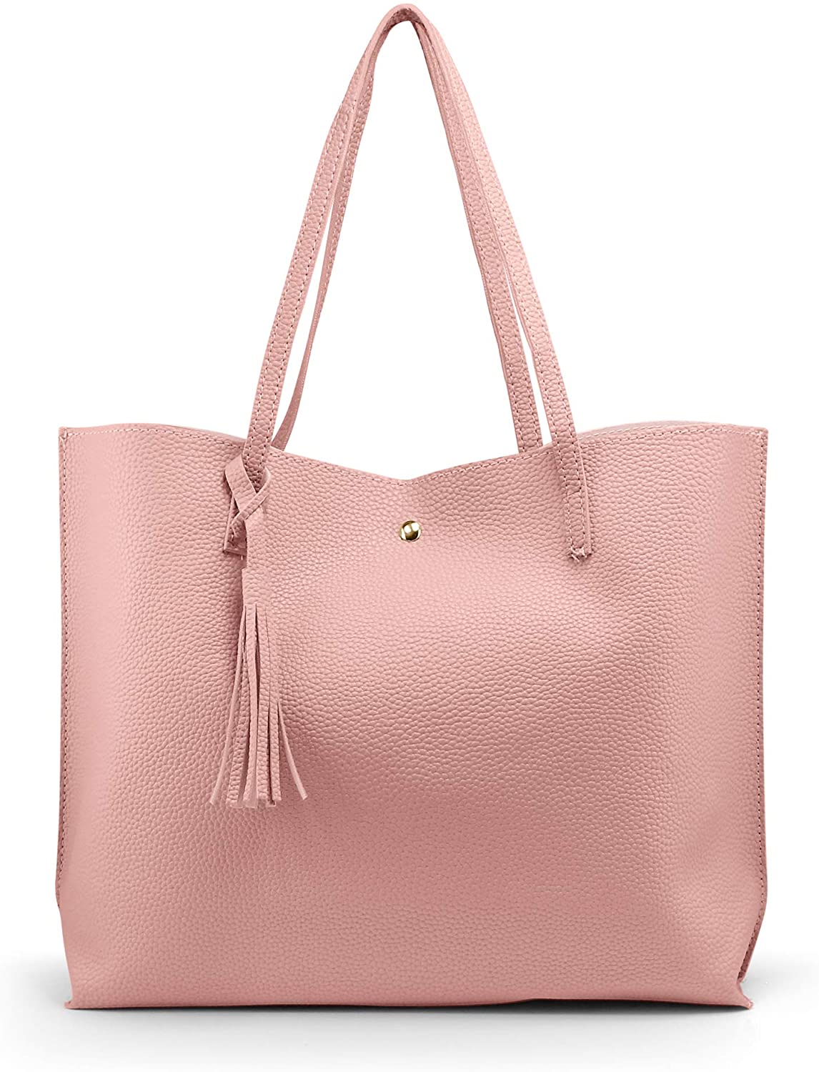 Oct17 Women Large Tote Bag - Tassels Faux Leather Shoulder Handbags, Fashion Ladies Purses Satchel Messenger Bags