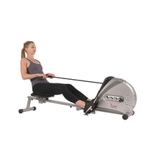 
                        
                          Muat gambar ke penampil Galeri, Sunny Health &amp; Fitness Rowing Machine Rower Ergometer with Digital Monitor, Inclined Slide Rail, 220 LB Max Weight and Foldable - SF-RW5606 - JOY2ESpree
                        
                      