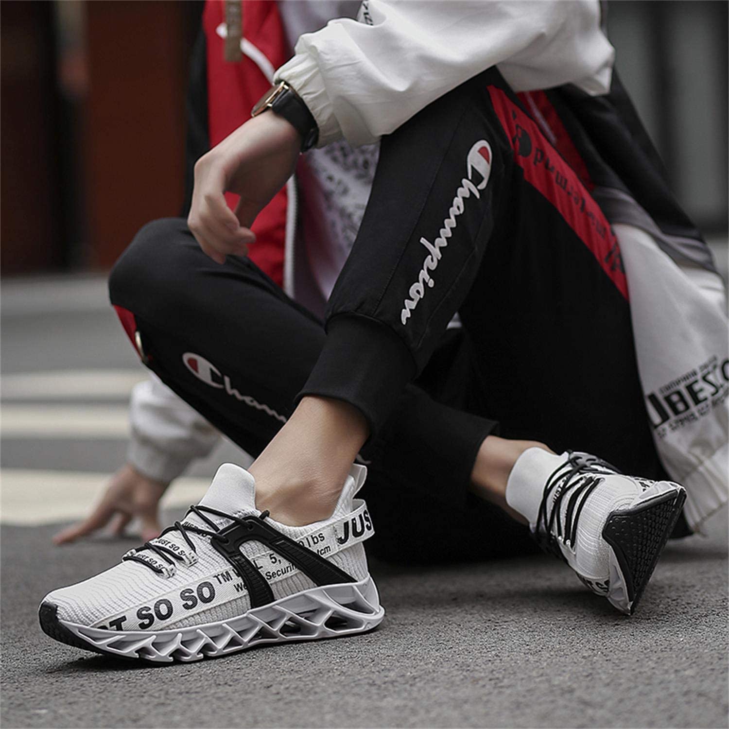UMYOGO Mens Athletic Walking Blade Running Tennis Shoes Fashion Sneakers