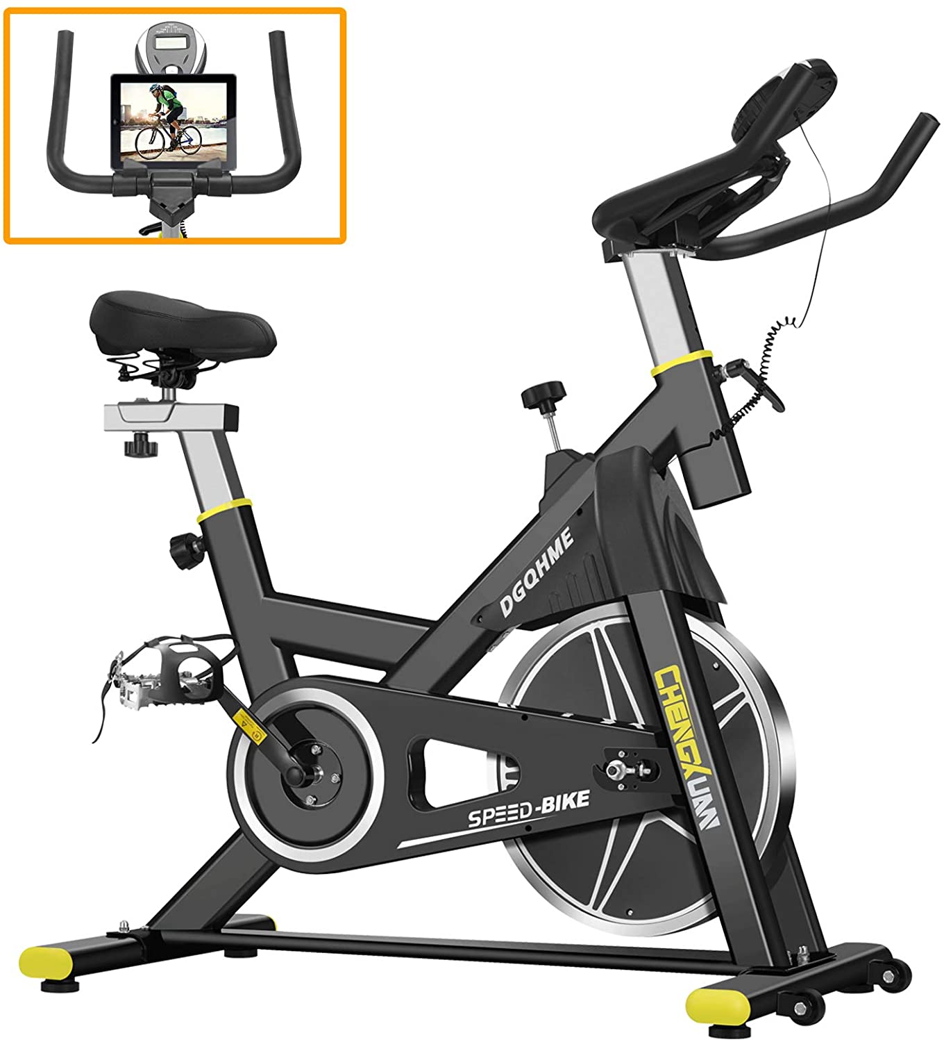 Stationary Comfortable Seat Monitor Holder Cushion LCD Monitor for Gym Home Cardio Workout Bike - JOY2ESpree