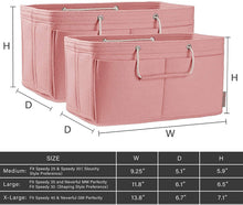 
                        
                          Cargar imagen en el visor de la galería, Purse Organizer, Multi-Pocket Felt Handbag Organizer, Purse Organizer Insert with Handles, Medium, Large, X-Large
                        
                      