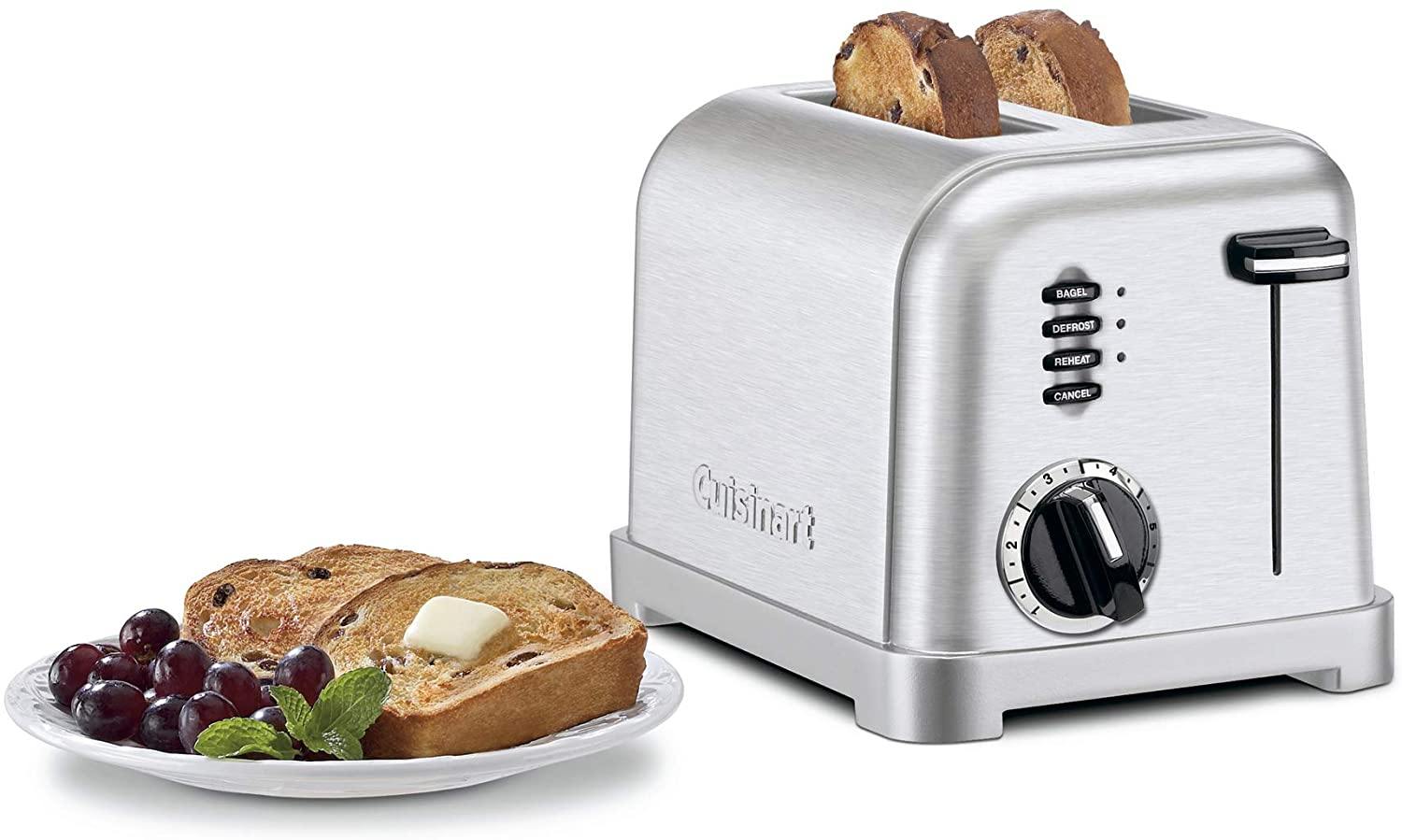 Cuisinart CPT-180P1 Metal Classic 4-Slice toaster, Brushed Stainless - JOY2ESpree