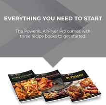 
                        
                          Cargar imagen en el visor de la galería, PowerXL Air Fryer Pro, Crisp, Cook, Rotisserie, Dehydrate; 7-in-1 Cooking Features; Deluxe Air Frying Accessories; 3 Recipe Books (6 Qt, Black) - JOY2ESpree
                        
                      