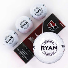 
                        
                          Load image into Gallery viewer, Buffalo BottleCraft Personalized Groomsman Golf Balls, Sleeve of 3, Wilson, Custom Designs for Groomsmen, Best Man, Ushers, Officiants - JOY2ESpree
                        
                      