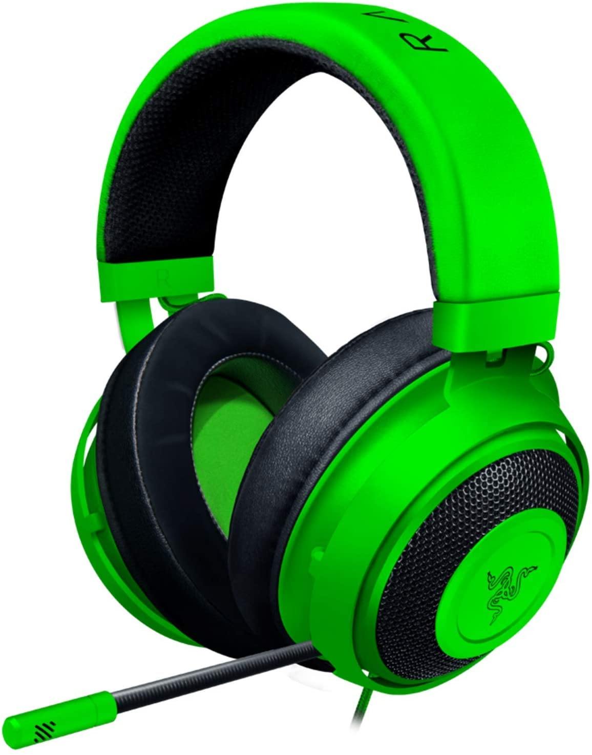 Razer Kraken Gaming Headset: Lightweight Aluminum Frame, Retractable Noise Isolating Microphone - JOY2ESpree