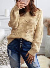 
                        
                          Muat gambar ke penampil Galeri, Dokotoo Womens Cute Soft Crewneck Long Sleeve Hollow Cable Knit Pullover Sweaters
                        
                      