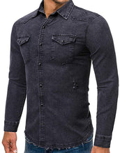 
                        
                          गैलरी व्यूवर में इमेज लोड करें, Cloudstyle Men's Regular Fit Button Down Casual Denim Shirts Long Sleeve Jean Shirts
                        
                      