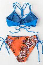 
                        
                          Load image into Gallery viewer, CUPSHE Women's Back Braided Straps Reversible Bottom Strappy Lace Up Bikini Sets
                        
                      