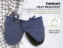 
                        
                          Muat gambar ke penampil Galeri, Cuisinart Chambray Neoprene Mini Oven Mitts, 2 Pack – Heat Resistant to 400 F . - JOY2ESpree
                        
                      