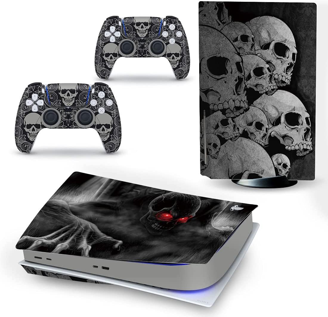 Mmoptop PS5 Skin Venom for Playstation 5 Disc Edition with Console and Dualsense Controller Full Set - JOY2ESpree