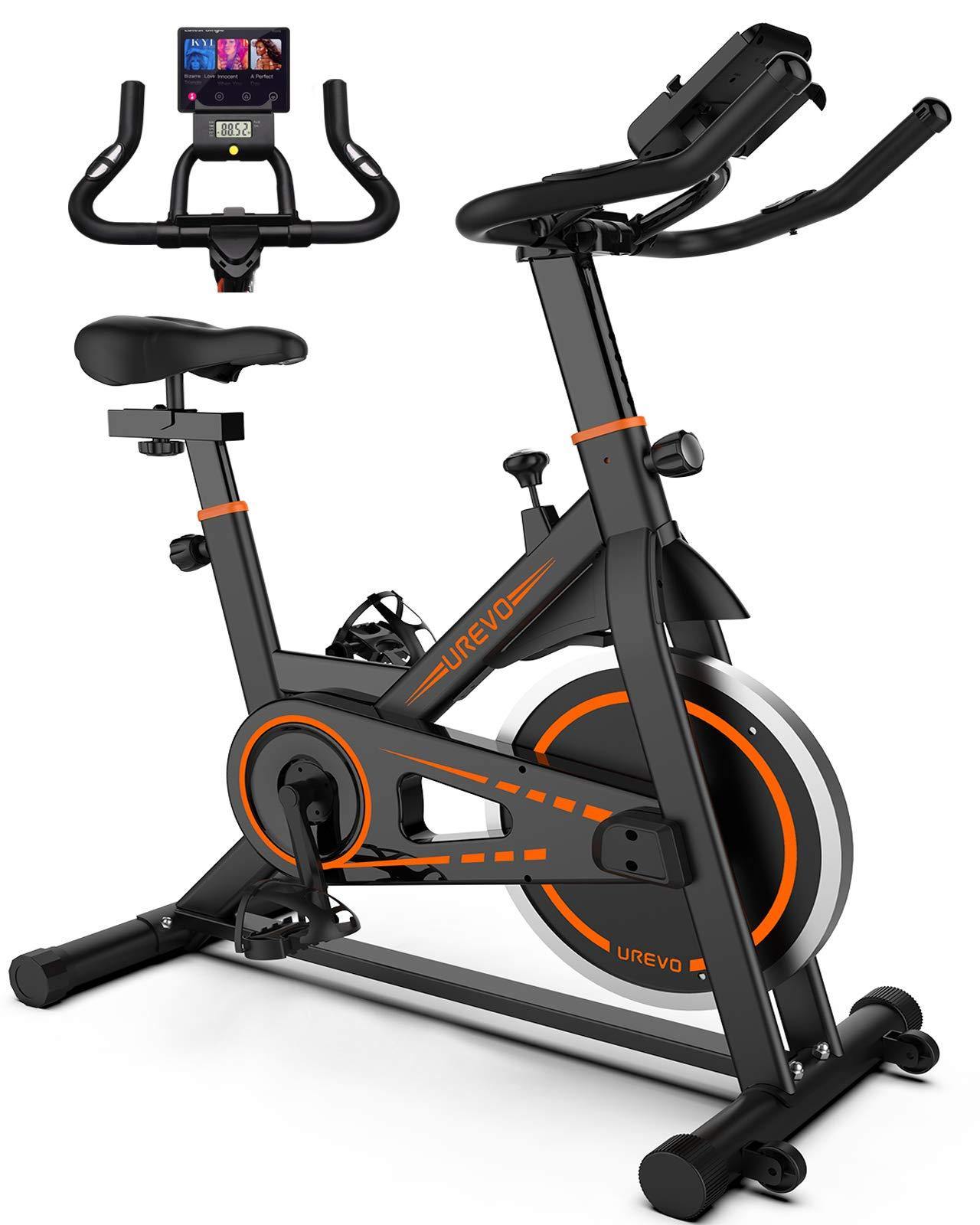 UREVO Indoor Cycling Bike Stationary,Exercise Bike Workout Bike,Fitness Bikes for Home Cardio Workout Bike Training Bike - JOY2ESpree