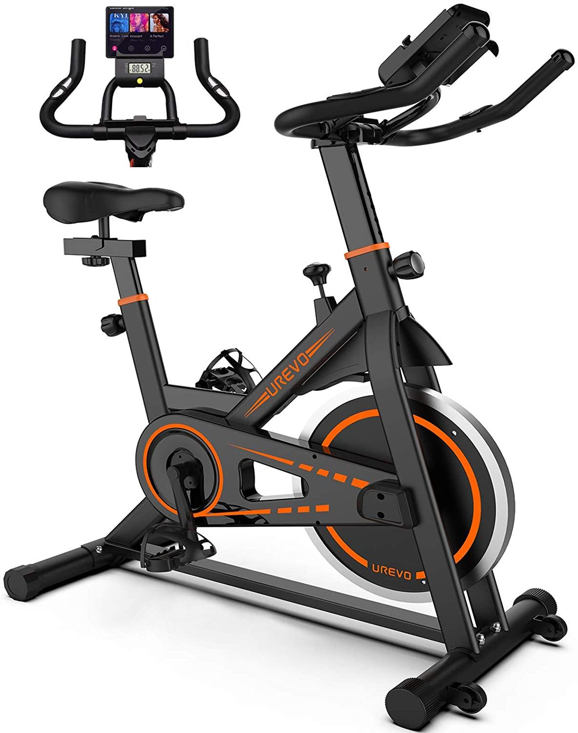 UREVO Indoor Cycling Bike Stationary,Exercise Bike Workout Bike,Fitness Bikes for Home Cardio Workout Bike Training Bike - JOY2ESpree