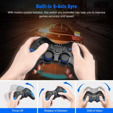
                        
                          Load image into Gallery viewer, BEBONCOOL Wireless Pro Controller for Switch, Wireless Controller for Switch Pro Controller with Vibration - JOY2ESpree
                        
                      