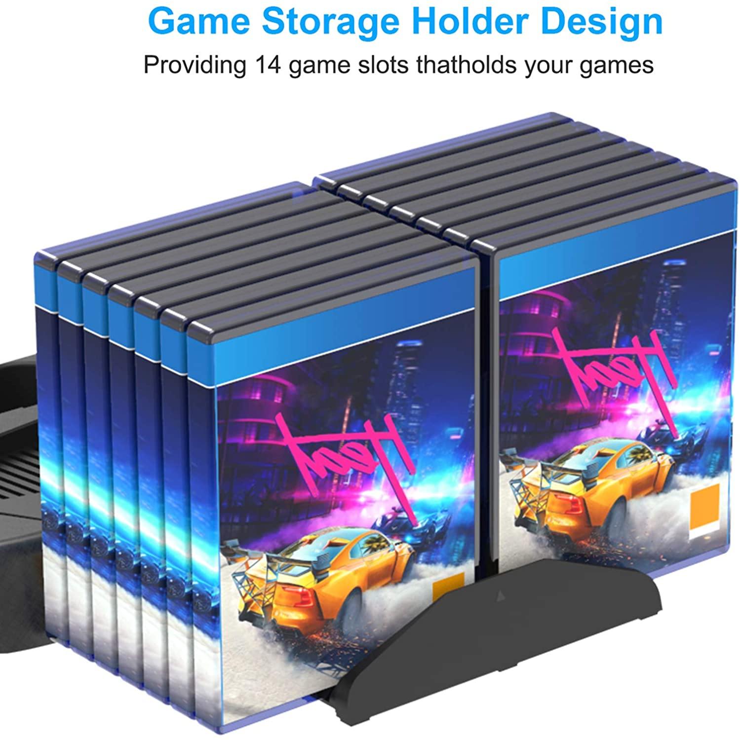 Vertical Stand with Cooling Fan for PS5 Console and Playstation 5 Digital Edition - JOY2ESpree