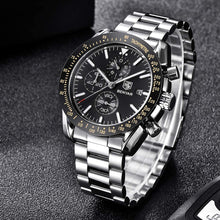 
                        
                          Muat gambar ke penampil Galeri, BENYAR Chronograph Mens Watch Quartz Movement 30M Waterproof | Leather Watch Strap
                        
                      