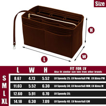 
                        
                          Load image into Gallery viewer, Purse Organizer Insert with Zipper Felt Bag Organizer Handbag Organizer Insert Bag In Bag Organizer
                        
                      