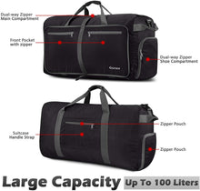 
                        
                          画像をギャラリービューアに読み込む, Gonex 150L Travel Duffel Bag Foldable Extra Large Duffle Bag XL Heavy Duty for Men Women for Luggage Shopping Gray
                        
                      