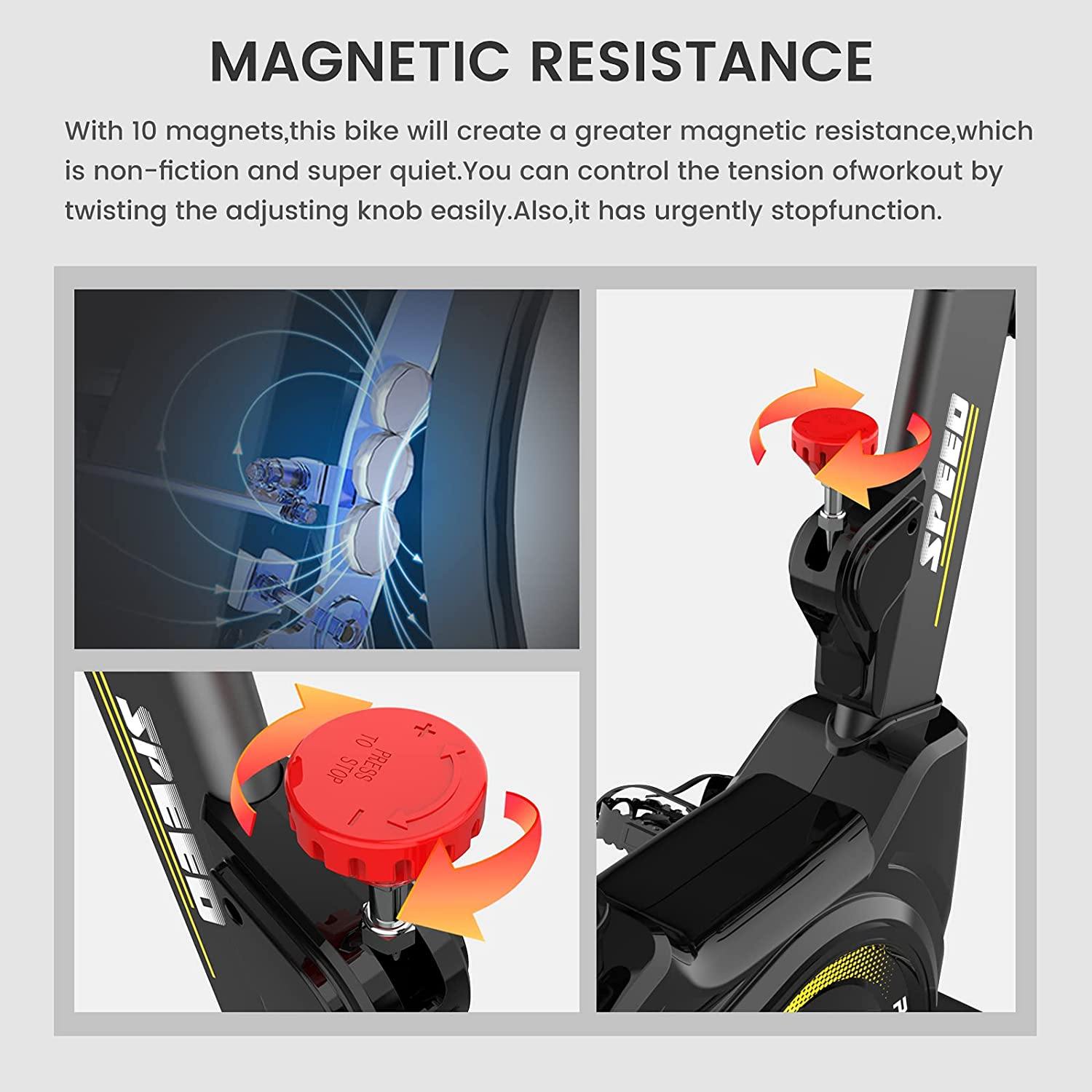 L NOW Exercise Bike Indoor Cycling Bike Belt Drive Stationary Bike - JOY2ESpree